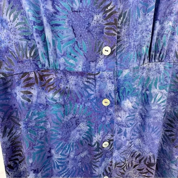 Norm Thompson Midi Dress XL Blue Sleeveless Long Summer - Picture 3 of 8